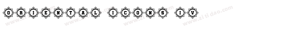 Oriental Icons IV字体转换